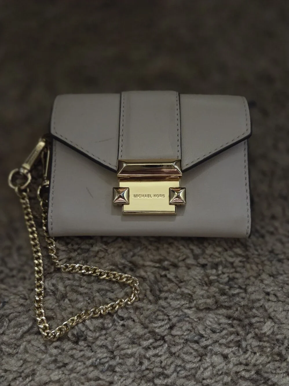 Michael Kors Whitney Small Chain Wallet - Light Blush Pink